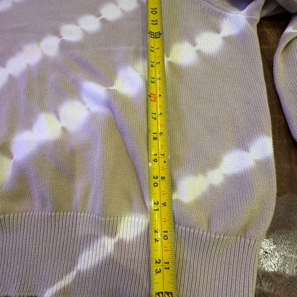 VERONICA BEARD Nikasha Tie-Dye Cotton Sweater - Size Medium - Picture 7 of 7